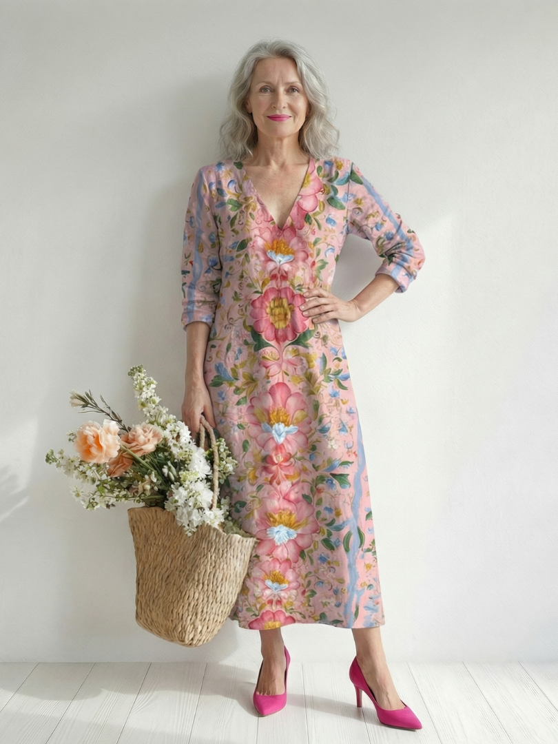 Quinn | Light Form Floral Midi Dress