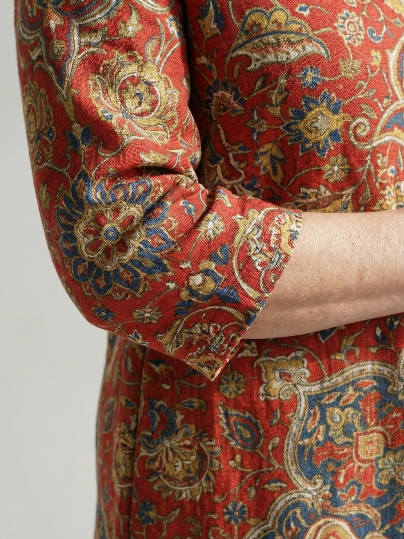 Peyton | Ease Patchwork Midi Dress
