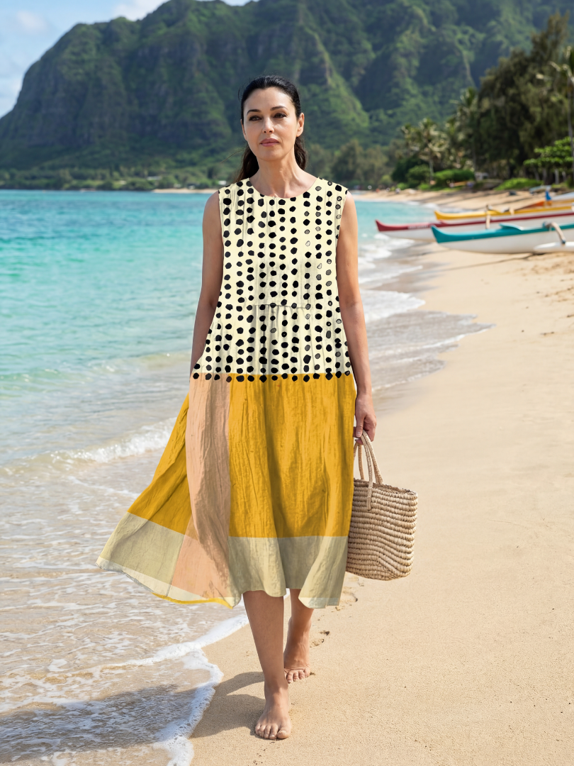 Bella | Garden Dot Midi Dress