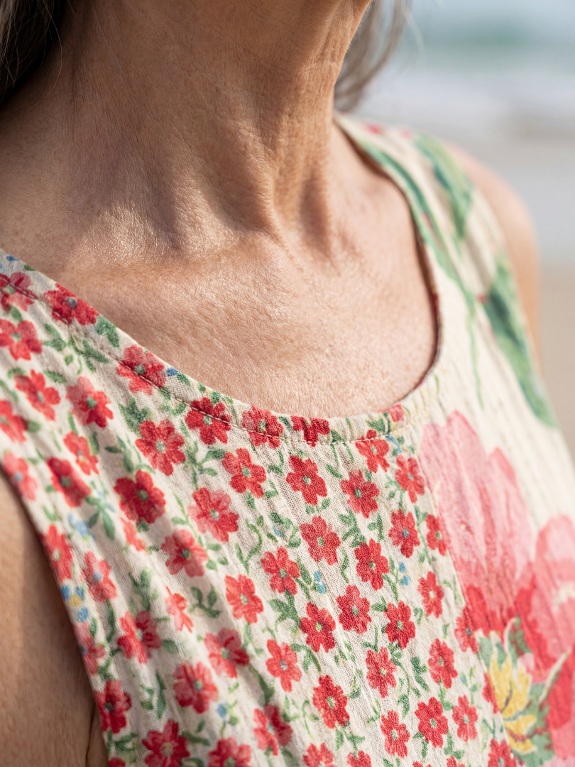 Ruby | Coastal Floral Midi Dress