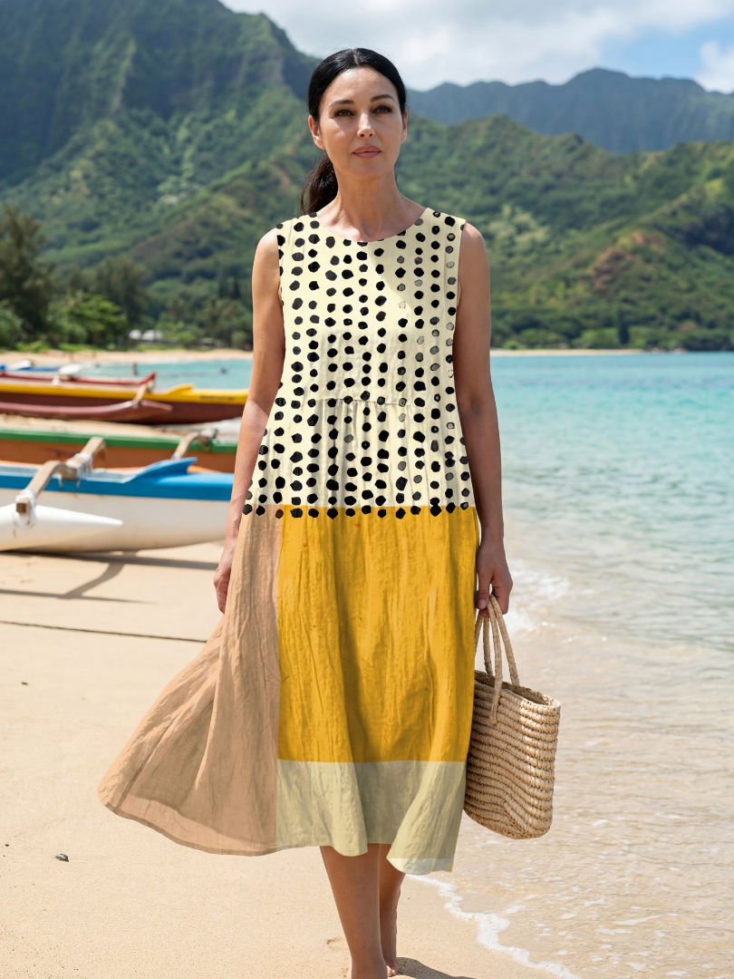 Bella | Garden Dot Midi Dress