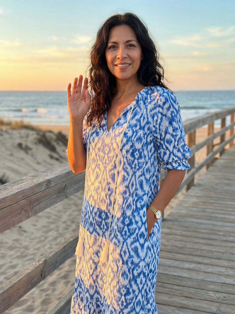Vivian | Coastal Midi Dress