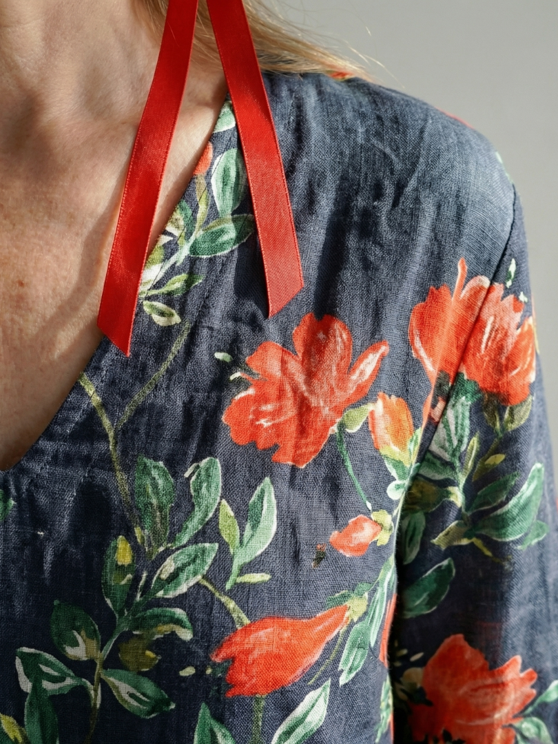 Willow | Calm Drape Floral Midi Dress