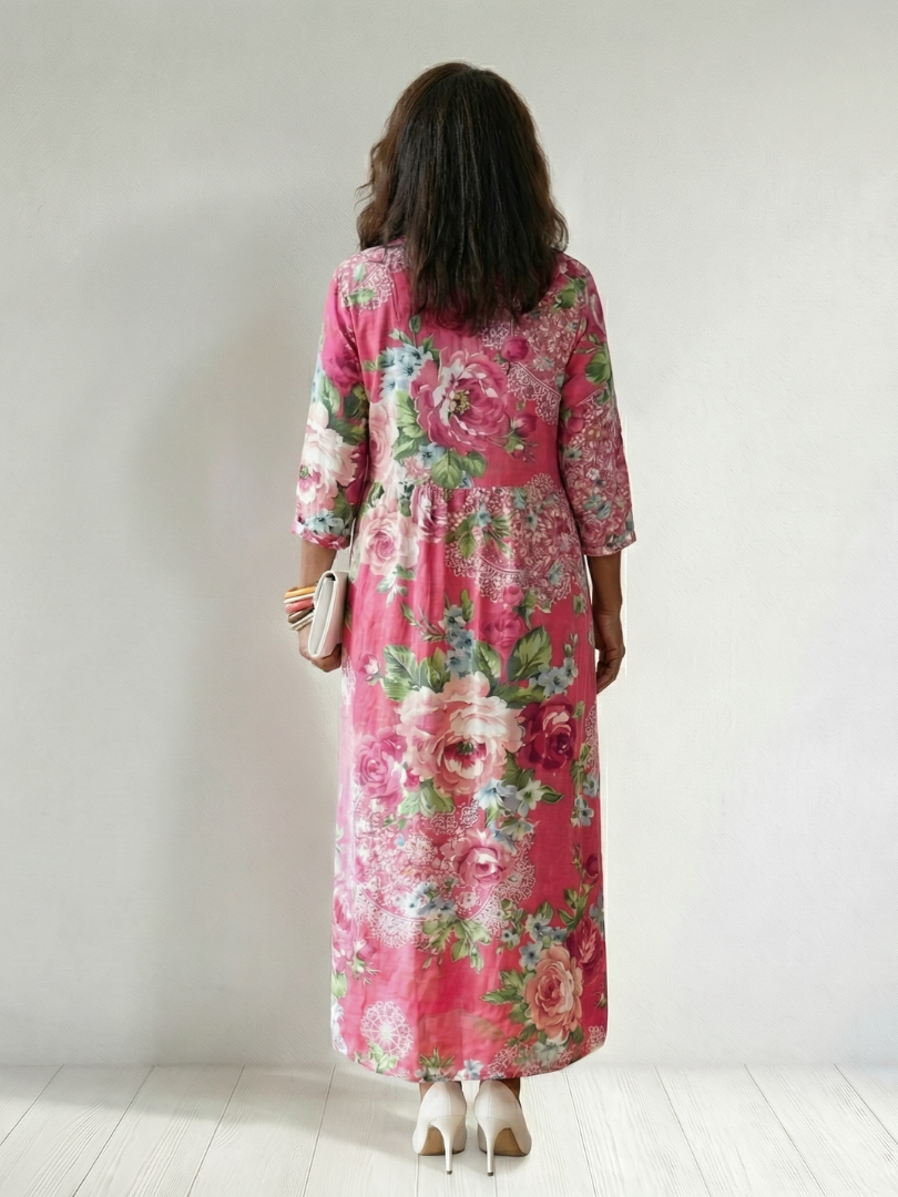 Camila | Garden Bloom Midi Dress