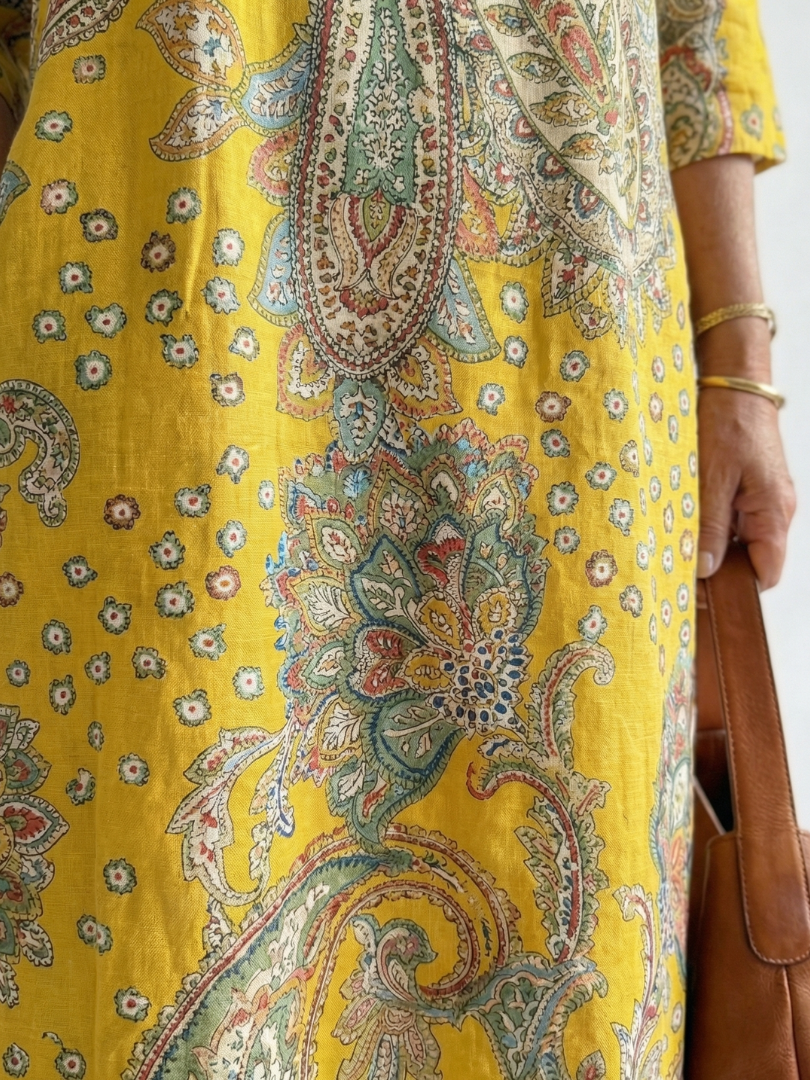 Madison | Soft Paisley Midi Dress