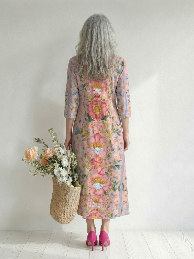 Quinn | Light Form Floral Midi Dress