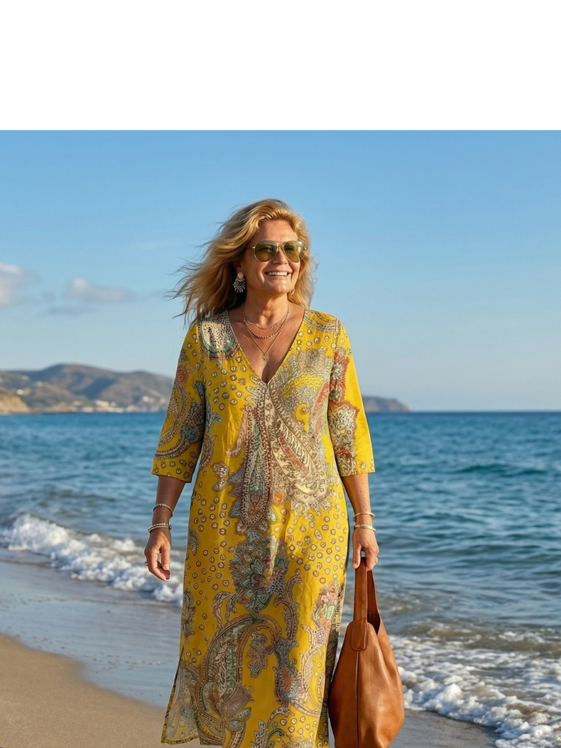 Madison | Soft Paisley Midi Dress