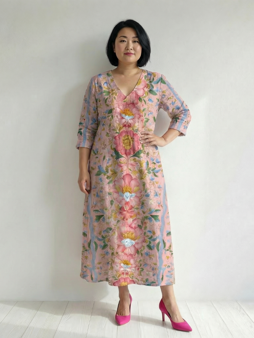 Quinn | Light Form Floral Midi Dress