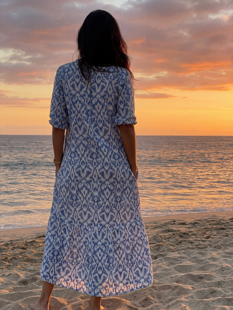 Vivian | Coastal Midi Dress